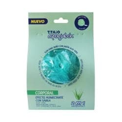 Ttaio Esponja de Baño Borla con Jabón Sabila 1 pza