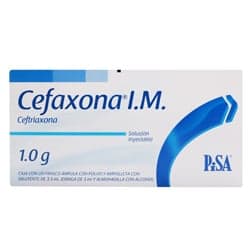 Pisa Cefaxona Fa 1g Im Ceftriaxona Disodica 1 Pieza
