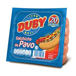 Duby Salchicha de Pavo 627 grs