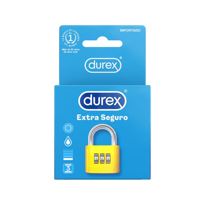 DUREX PRESERVATIVO EXTRA SEGURO 3 UD