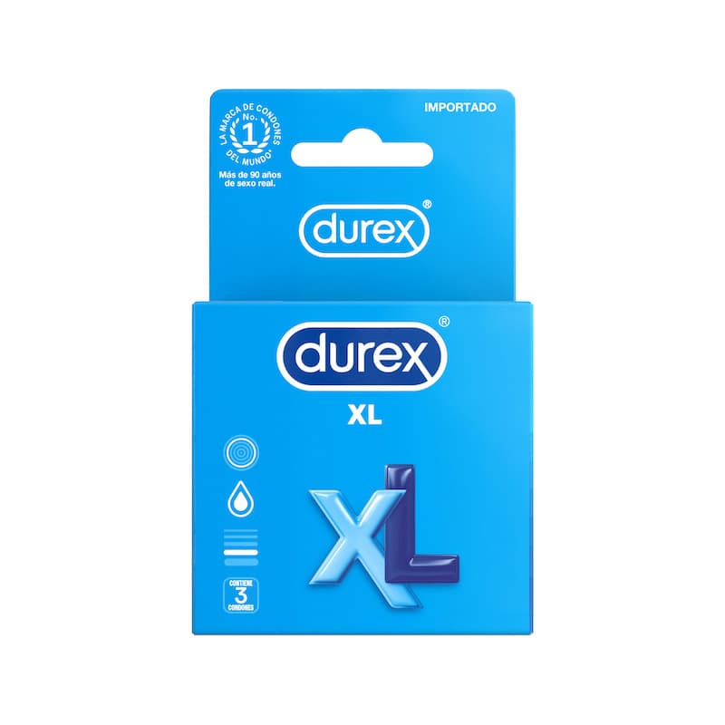 DUREX PRESERVATIVO XL 3UD