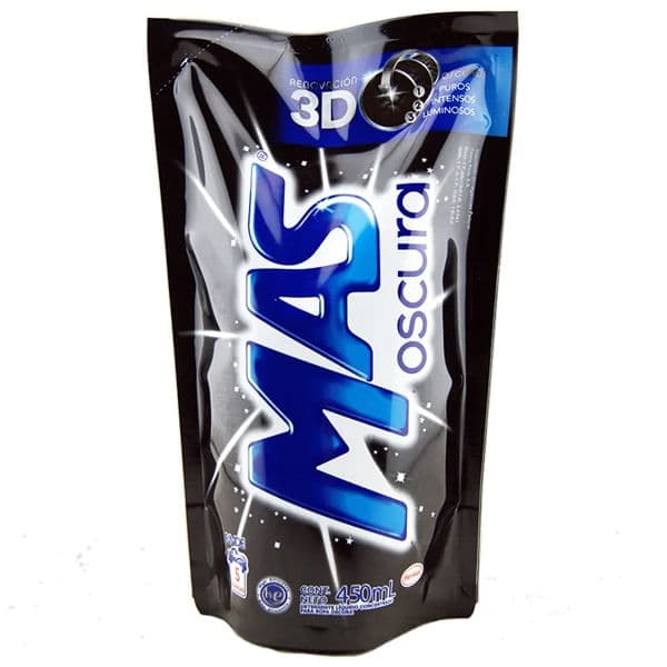 Detergente Mas liquido oscura 415 ml