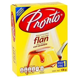 Pronto Flan Sabor Vainilla con Caramelo 136 g