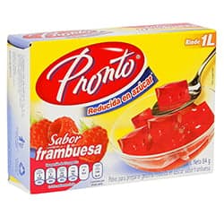 Pronto Gelatina Sabor Frambuesa 84 grs