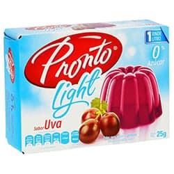 Pronto Light Sabor Uva Gelatina de Agua en Polvo 25 gr