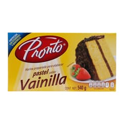 Pronto Harina para Pastel Vainilla 540 grs