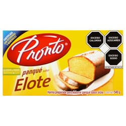 Pronto Harina para  Pastel Elote 540 grs
