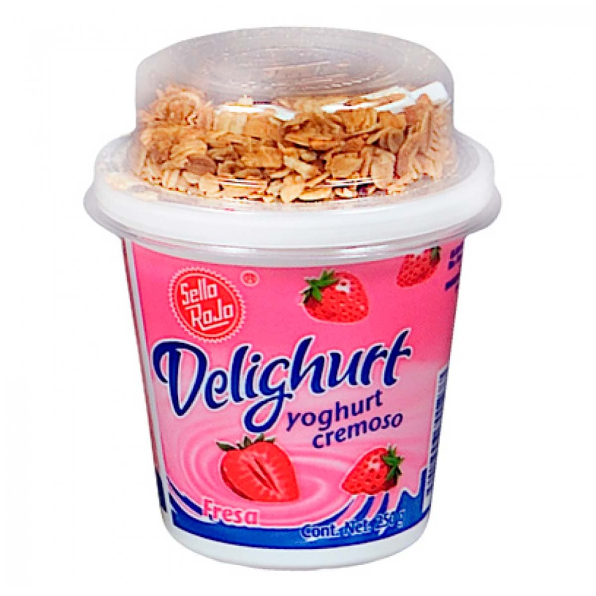 YOGHURT FRESA GRANOLA SELLO ROJO 250GR .