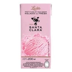 Santa Clara Leche UHT Helado de Fresa 200 ml
