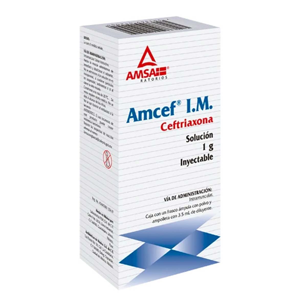 Ceftriaxona Im1G Si Amsalgen 299