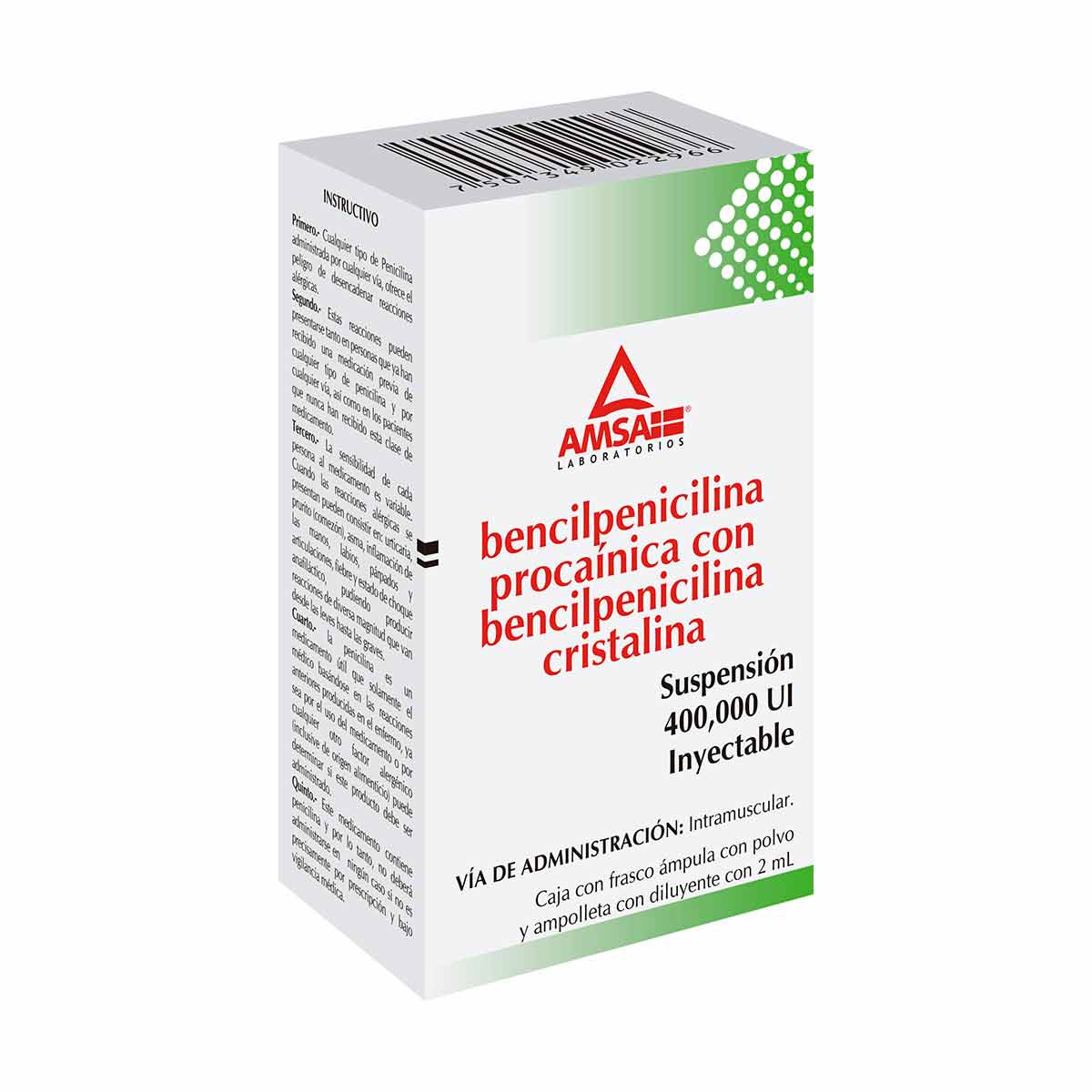 Bencilpenicilina Proc Amsa 400000UI