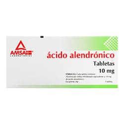 Amsa Ácido Alendrónico 10 mg Caja con 30 Tabletas 1 pza