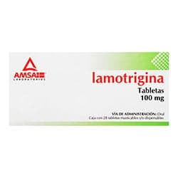 Antibioticos de México Lamotrigina 100 mg 28 Tabletas