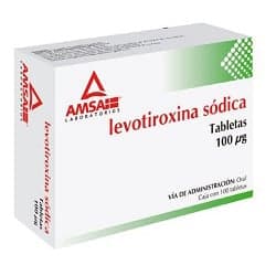 Antibióticos de México Levotiroxina 100 mcg 100 Tabletas