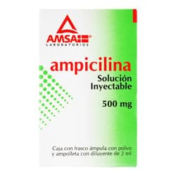 Amsa Ampicilina Solución Inyectable 1 pza