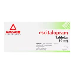 Amsa Escitalopram 10 mg Caja con 14 Tabletas 1 pza