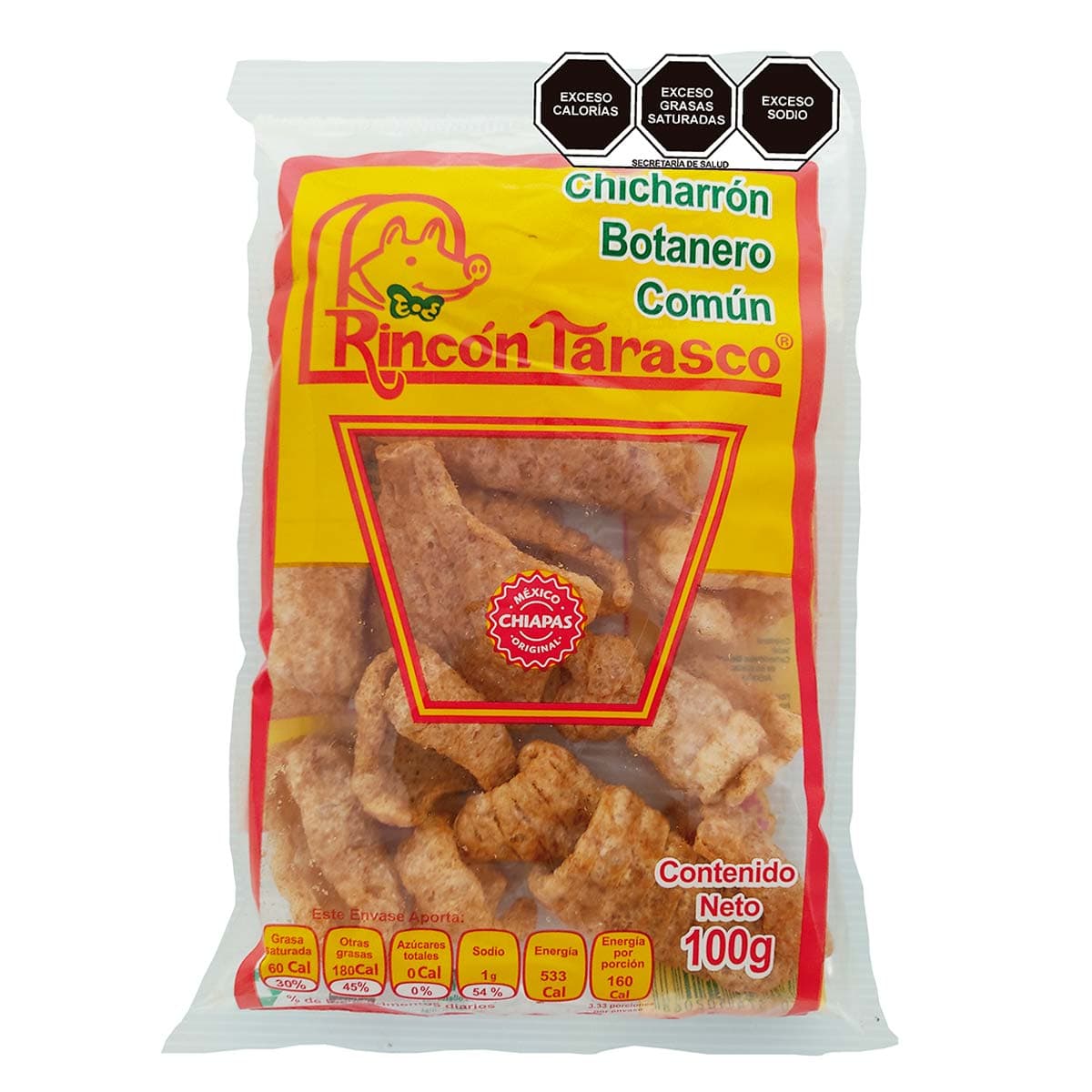 CHICHARRON BOTANERO COMUN 100 GR       .