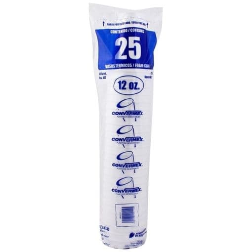 Vaso Convermex termico no. 112 25 piezas