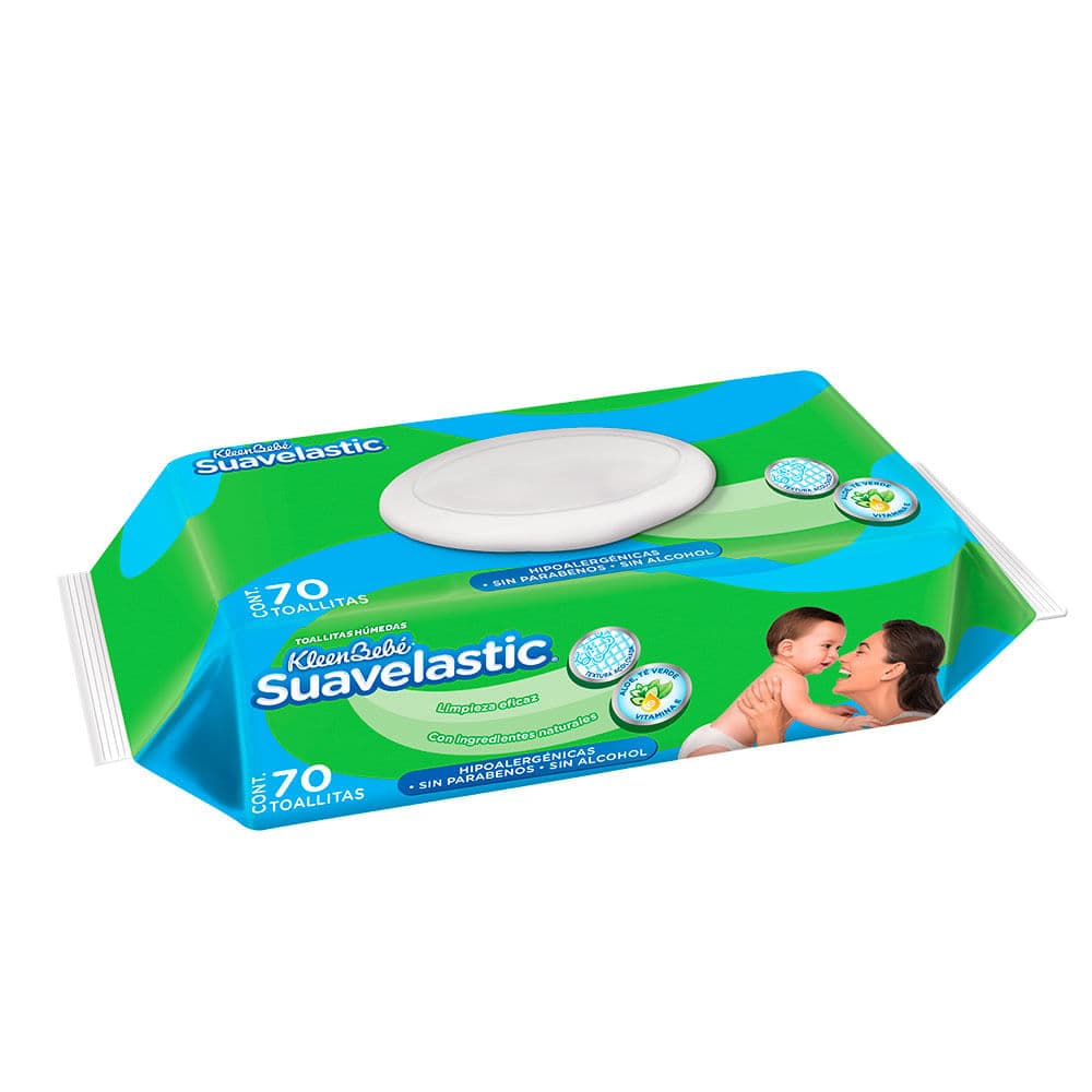 TOALLITAS HUMEDAS SUAVELASTIC 70 pza