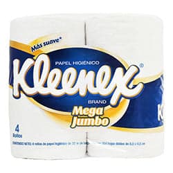 Kleenex Papel Higiénico Mega Jumbo 4 pza