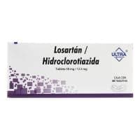 Losartan Hidro 50 12.5mg Gi Ultra C 30 Tabs 1 pza