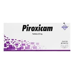 Piroxicam 20 mg 20 Tabletas