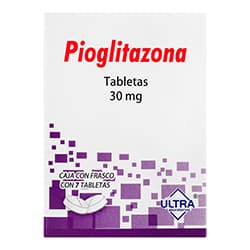 Pioglitazona 30 mg 7 Tabletas