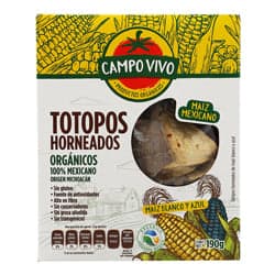 Campo Vivo Totopos Orgánicos 190 grs