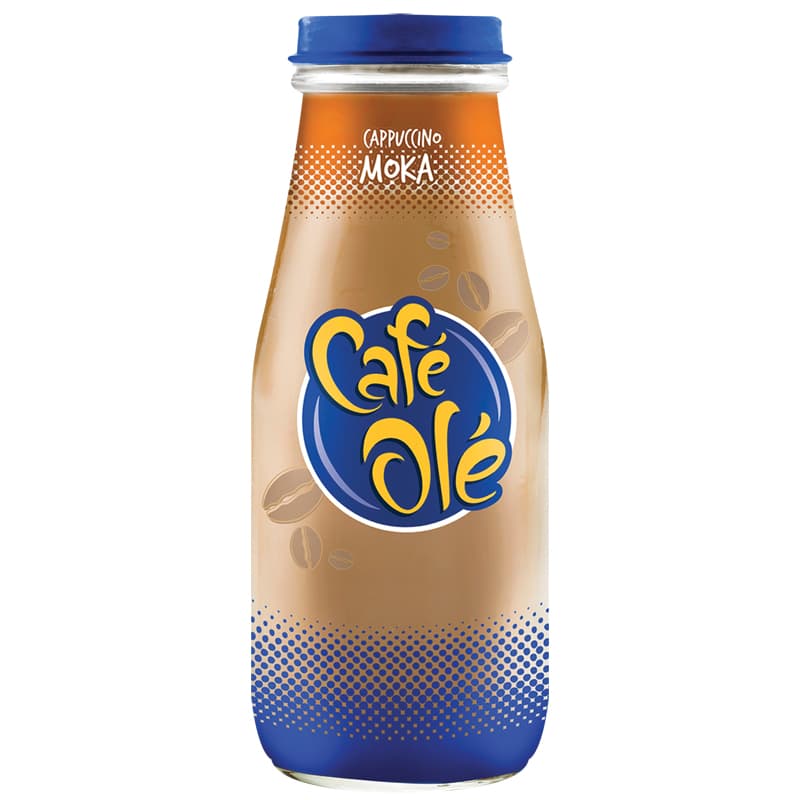CAFÉ OLE MOKA CAPPUCCINO BAJO EN GRASA BOTELLA VIDRIO 281 ML