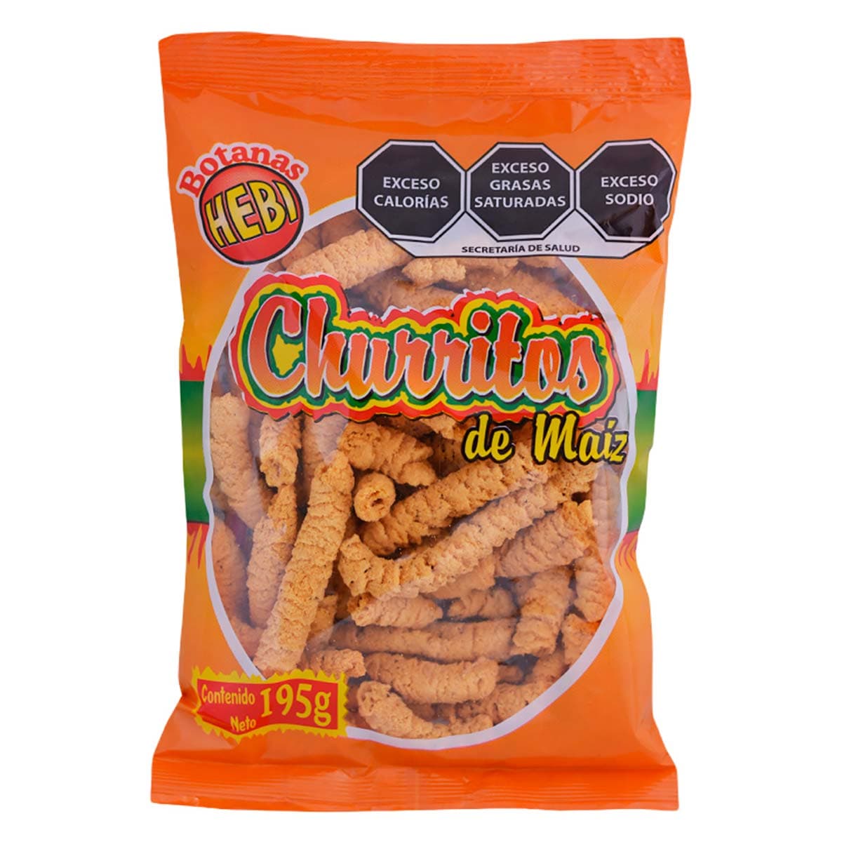 CHURRITOS DE MAIZ HEBI 195GR           .
