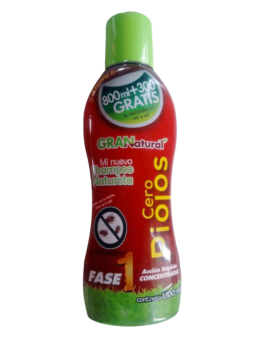 Shampoo  Cero Piojos  Granatural  1100.0 - Ml
