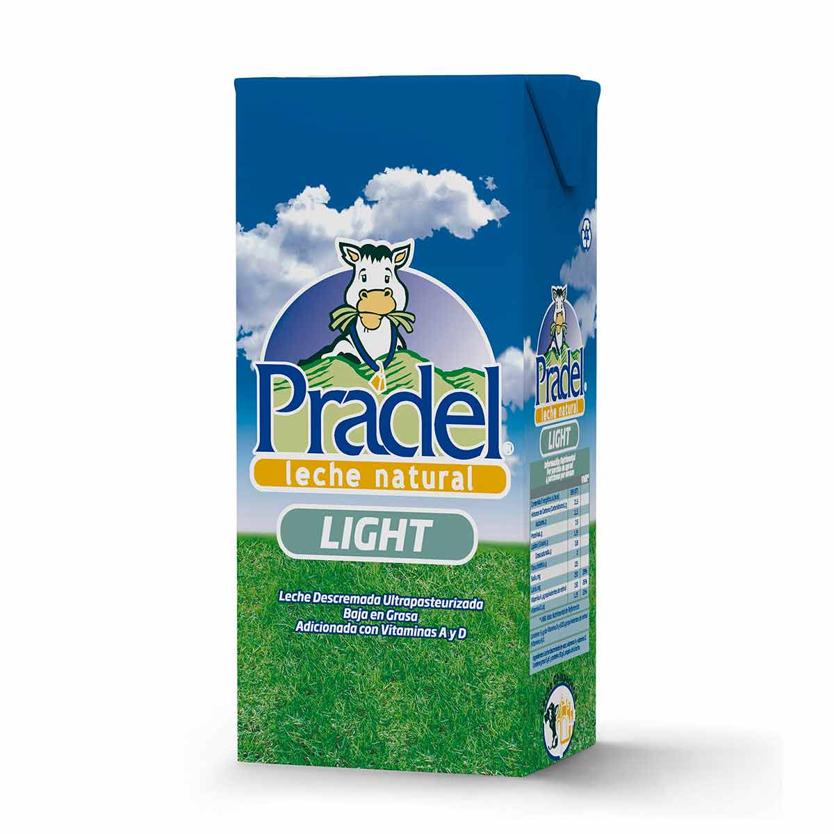 LECHE LIGHT UHT PRADEL 1L