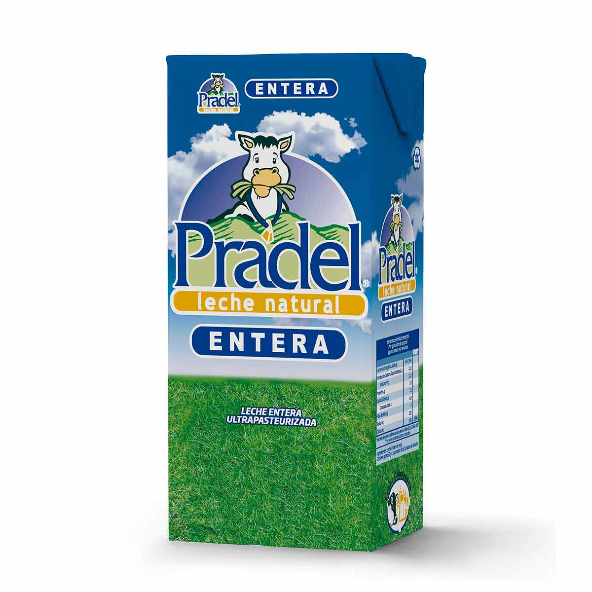 LECHE ENTERA UHT PRADEL  1L
