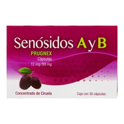 Senósidos A y B Prugnex 12 mg/50 mg 30 Cápsulas