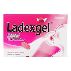 Progela Ladexgel Paracetamol Loratadina con 12 caps 1 pza