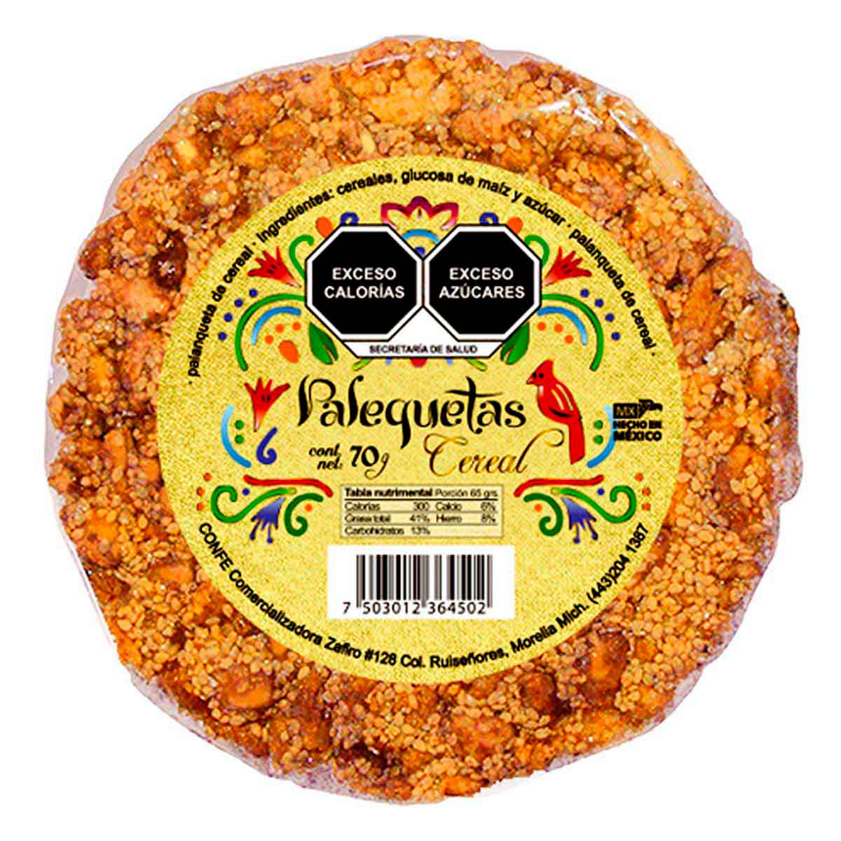 Palanqueta Palequetas Cereal 70 g