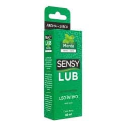 Sensy Lub Gel para Masajes Aroma y Sabor Menta Base Agua 60 ml