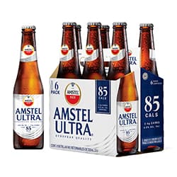 Amstel Ultra Cerveza Light Lager 6 Pack 355 ml