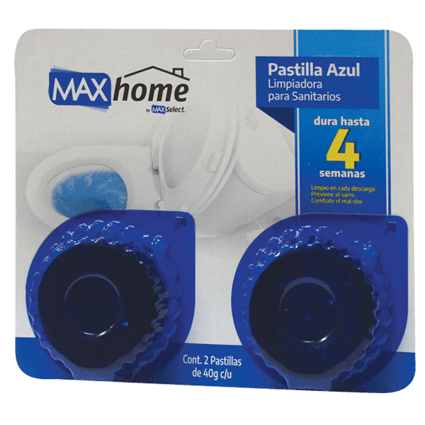Pastilla Sanitaria  Azul 2 Pack  Max Home  80.0 - Gr