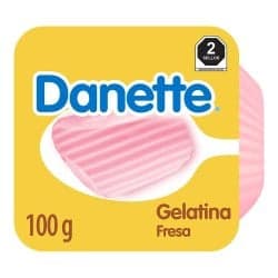 Danone Danette Gelatina de Leche Fresa 100 g