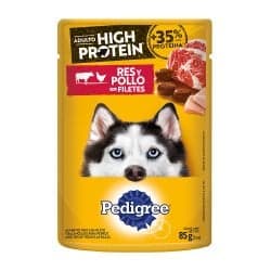 PEDIGREE ADULTO HP RES Y POLLO 85GR