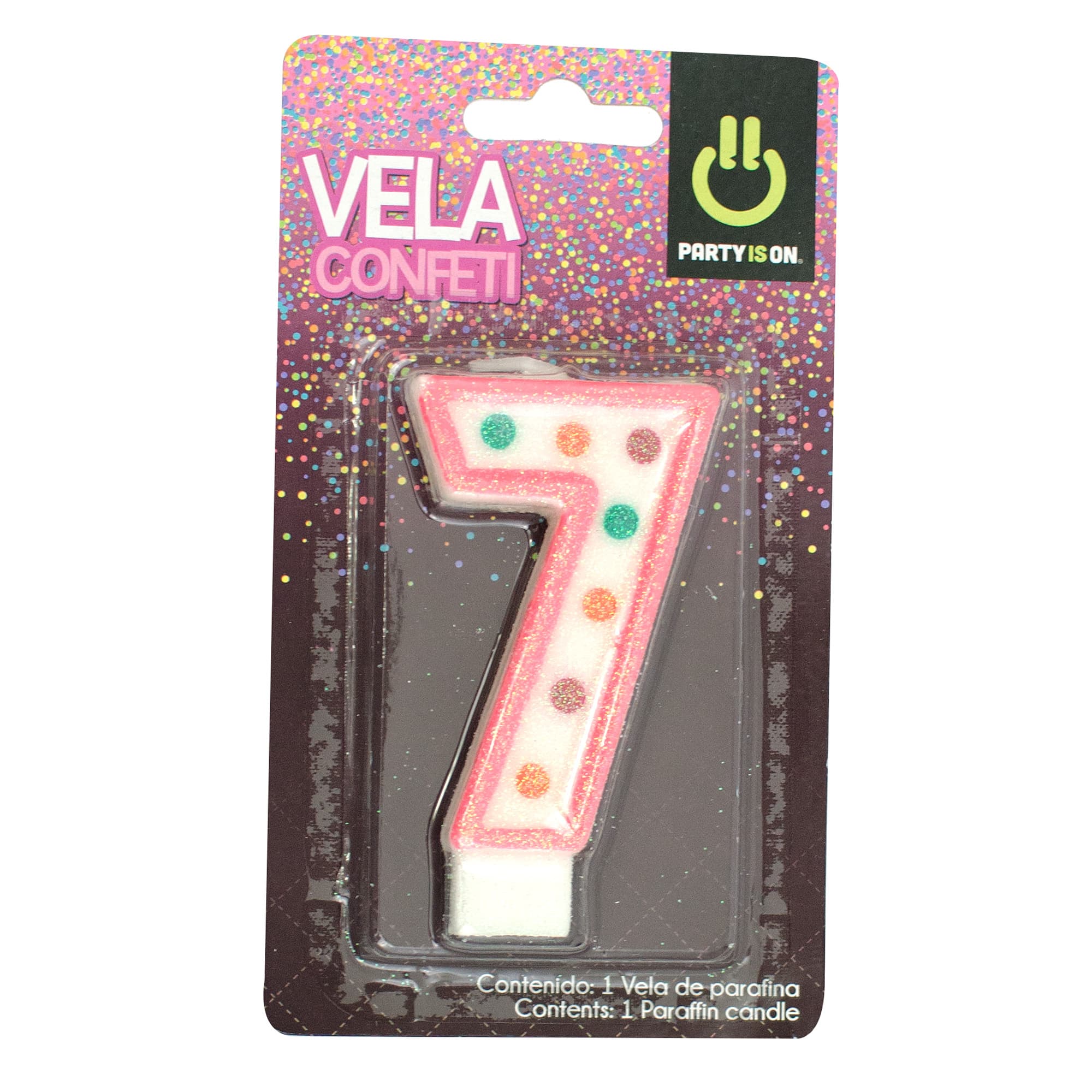 Vela  Numerica  # 7  Payaso  1.0 - Pza