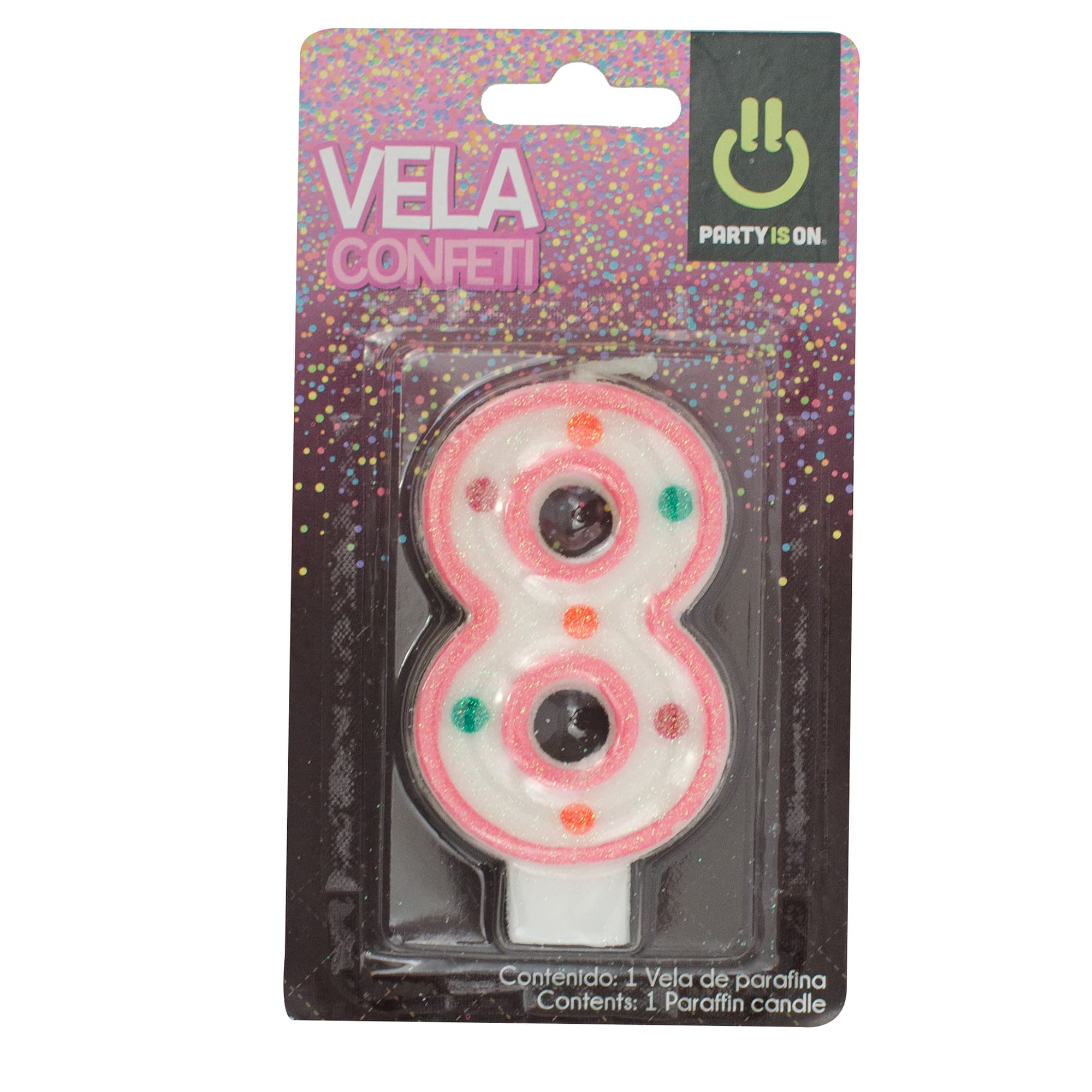 Vela  Numerica # 8  Payaso  1.0 - Pza