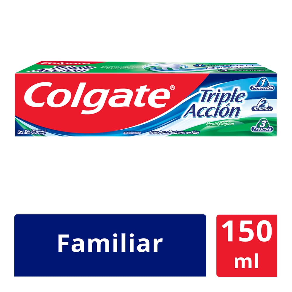 CREMA DENTAL COLGATE TRIPLE ACCION*150ML