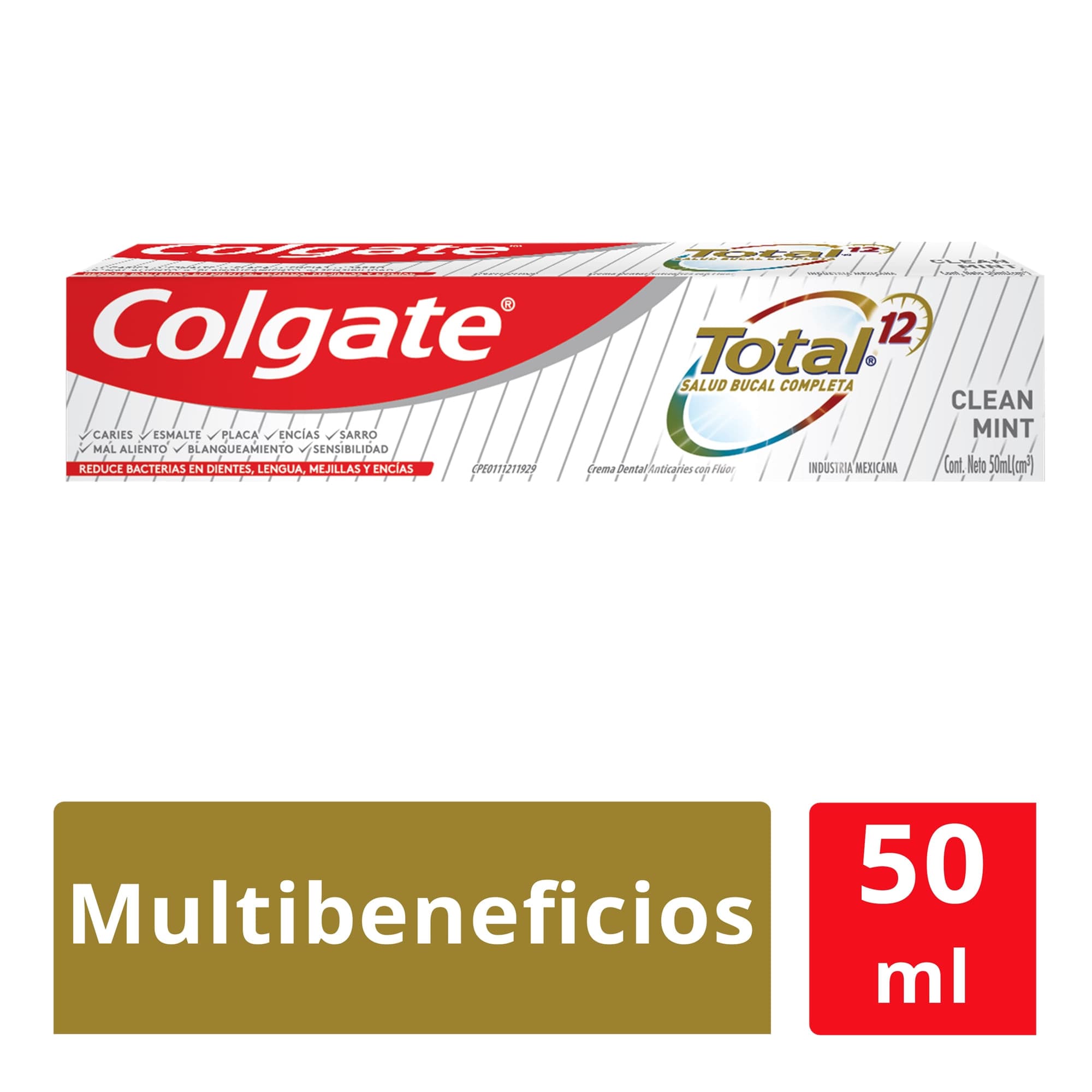 Colgate crema dental total clean  50 ml