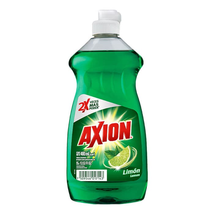 Detergente lavatrastes liquido AXION limon 400 ml