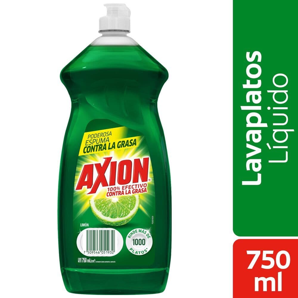 Lavaplatos Líquido Axion Limón x750mL