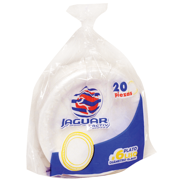 Plato De Foam  Pastelero # 6  Jaguar  20.0 - Pza