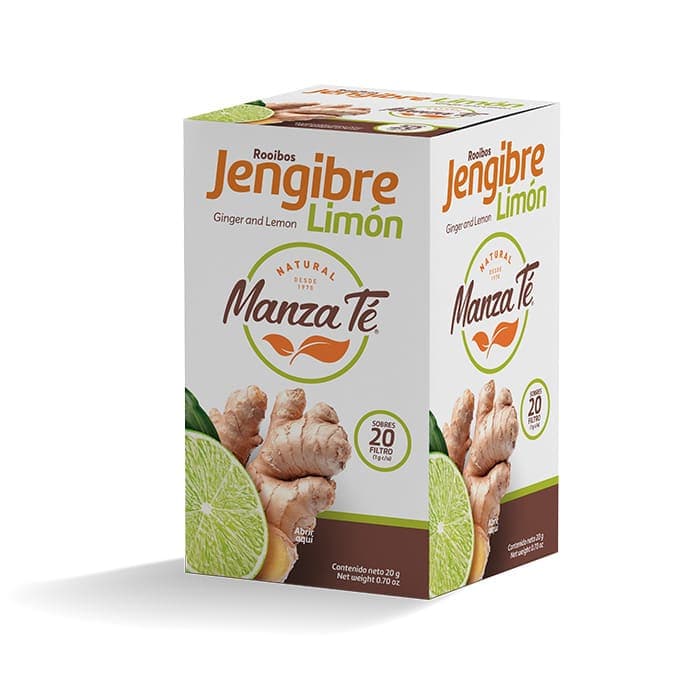 Té Caliente Manza Té Jengibre Limón Caja 20 Uds