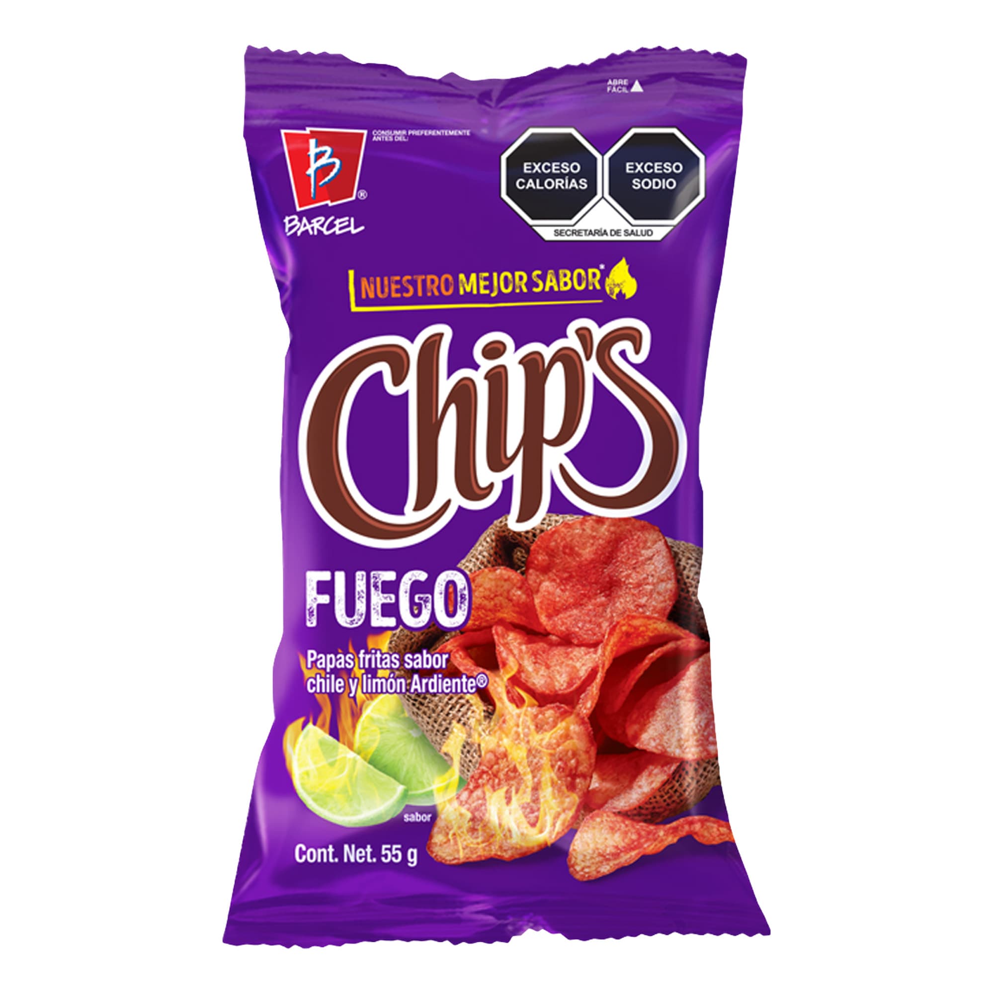 Chips  Fuego  Barcel  55.0 - Gr